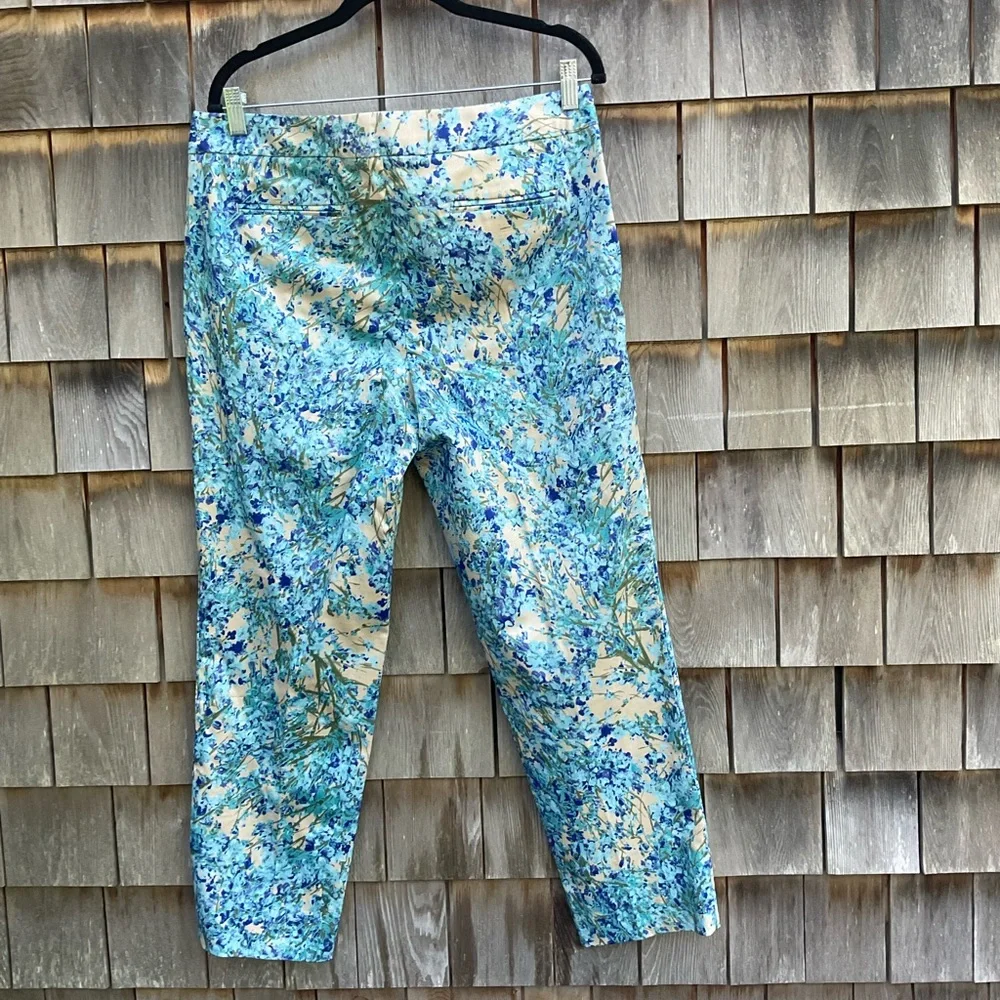 Talbots Blue Floral Pants - Picture 2 of 5